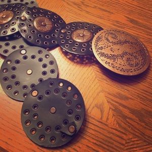 Metal and Leather Belt