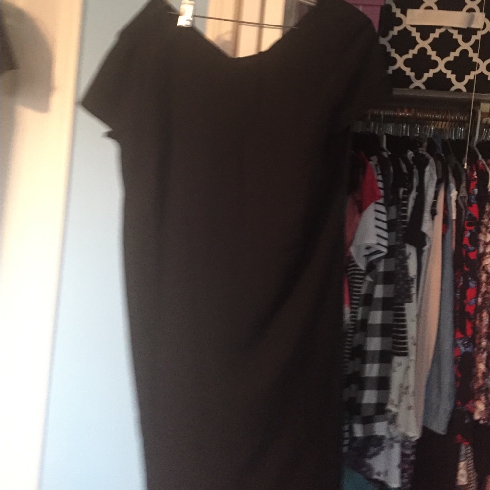 Black shift dress