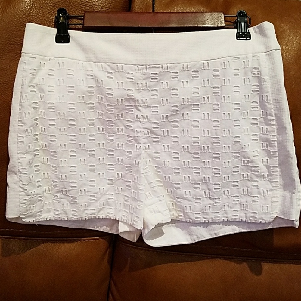 FIRE SALE !! JCrew White Eyelet 5" Inseam Shorts 8