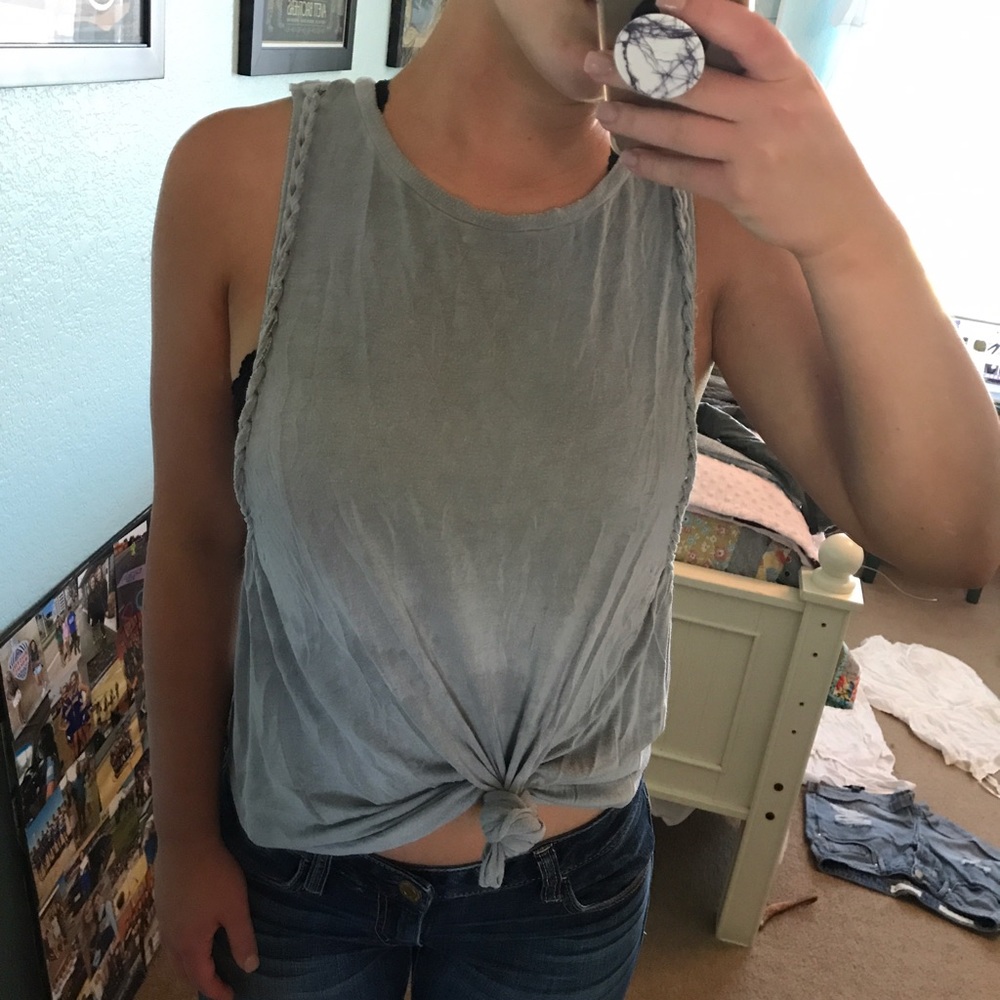 American Eagle Soft&Sexy Gray Tank Top