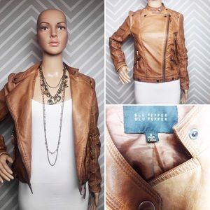 Small Blupepper Vegan Leather Jacket