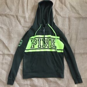 Pink quarter zip hoodie
