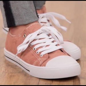Suede sneakers