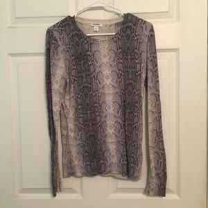 Snake Print Sweater