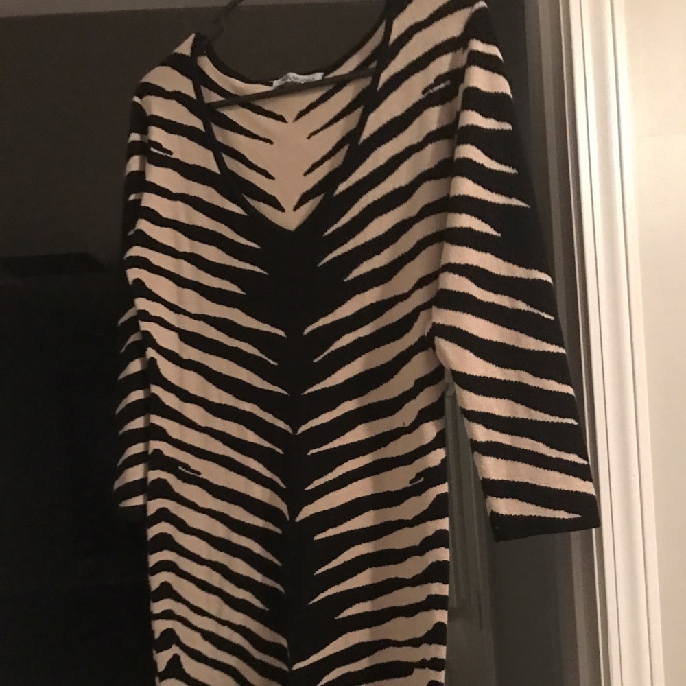 Zebra print dress