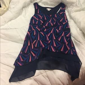 High low abstract tank