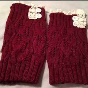 Maroon Boot Toppers