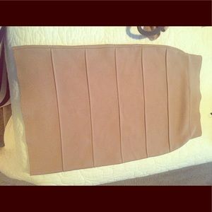 Nude BCBG Bandage Skirt