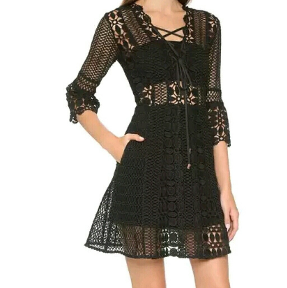 Authentic Self Portrait Tahnc Black A-Line Lace Up