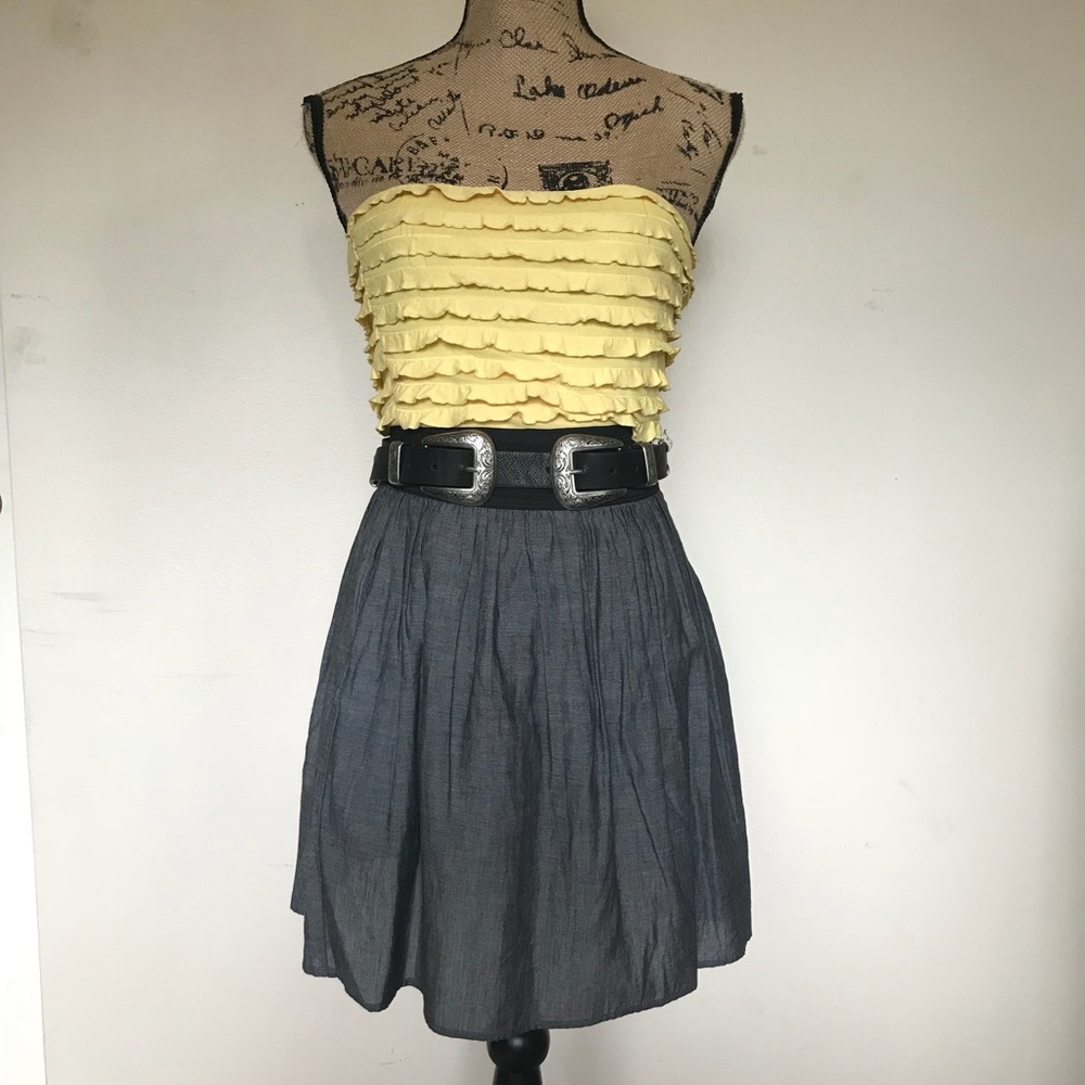 💛MYSTREE for Anthro Strapless Mini Dress 💛