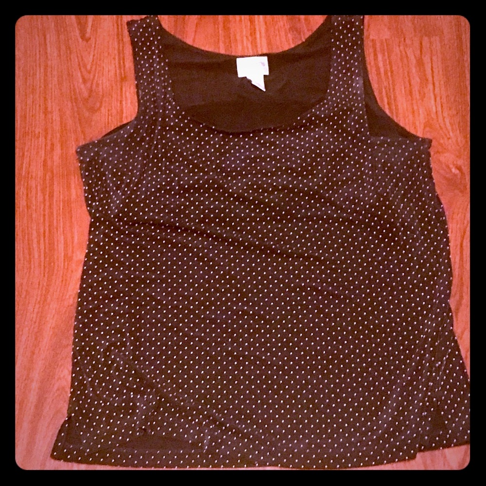 Polka dot tank top