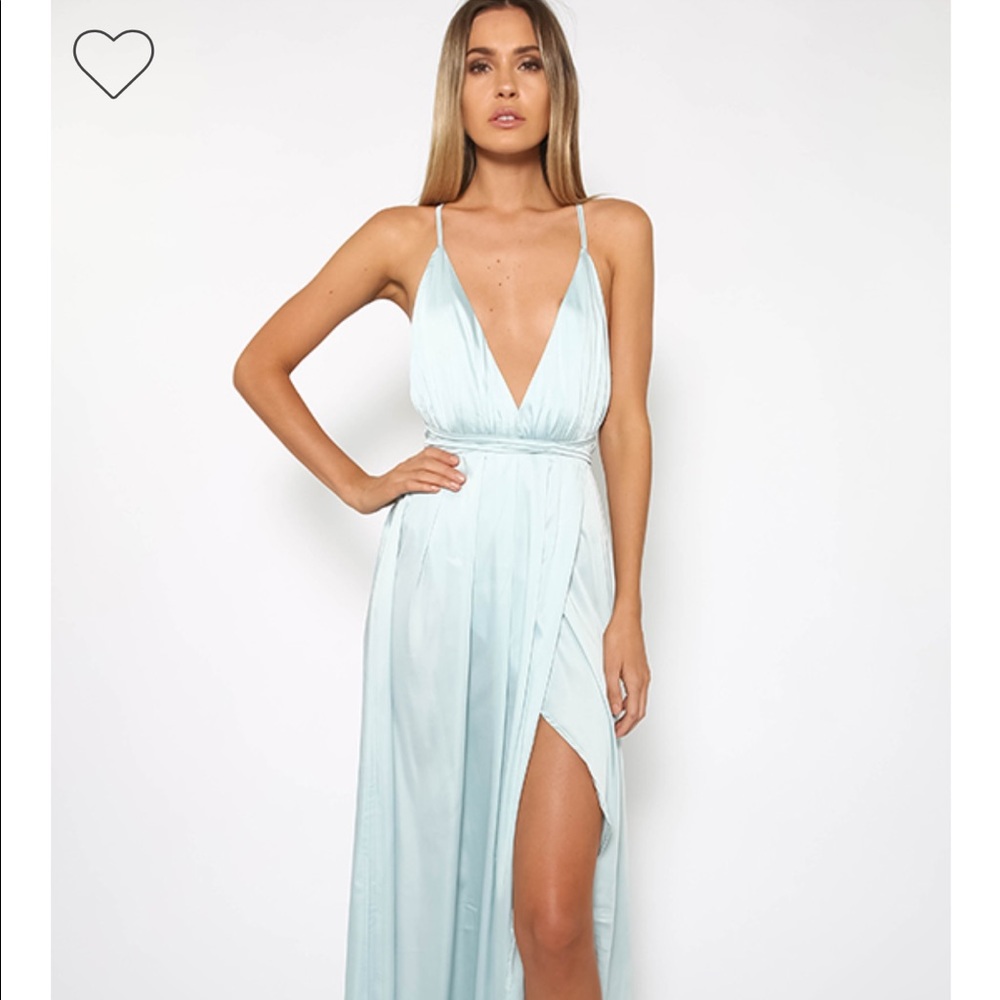 Light teal maxi dress size 12 Australian sizes