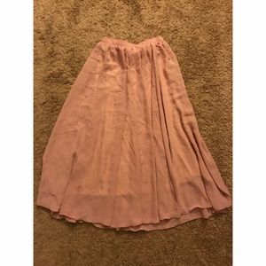Chiffon midi skirt