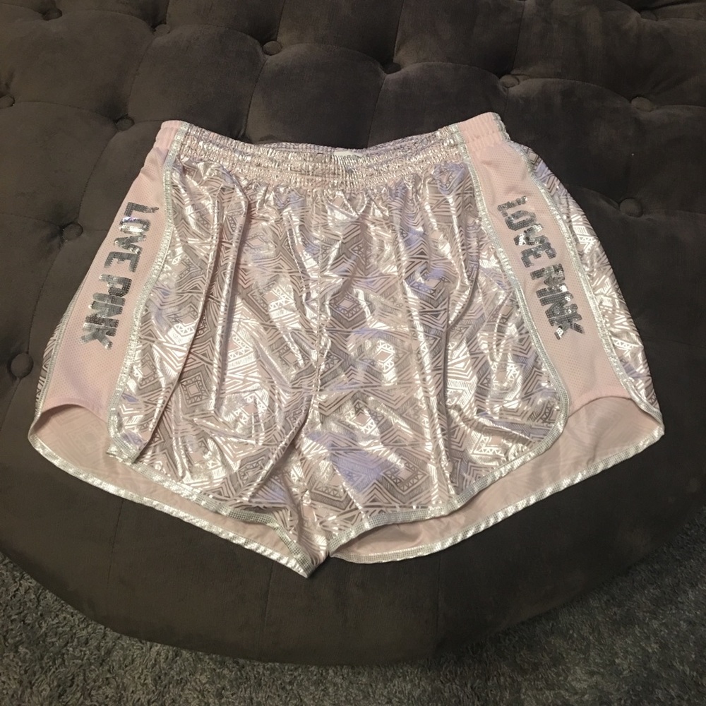 Pink athletic shorts