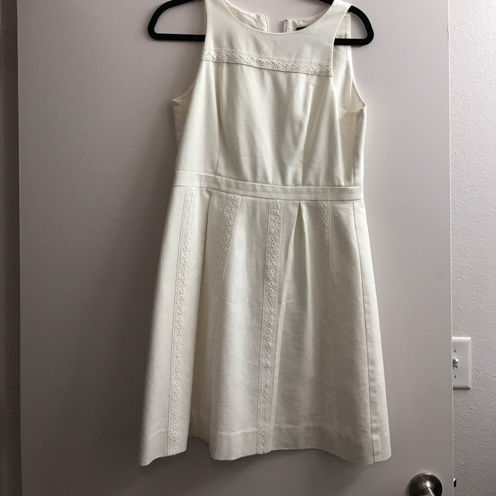 J Crew White Sleeveless dress