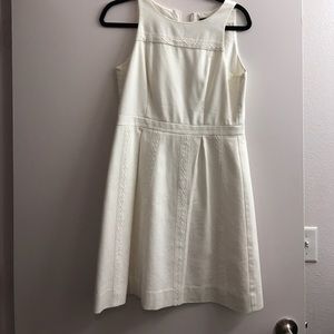 J Crew White Sleeveless dress