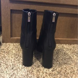 Forever 21 black mod  ankle boots