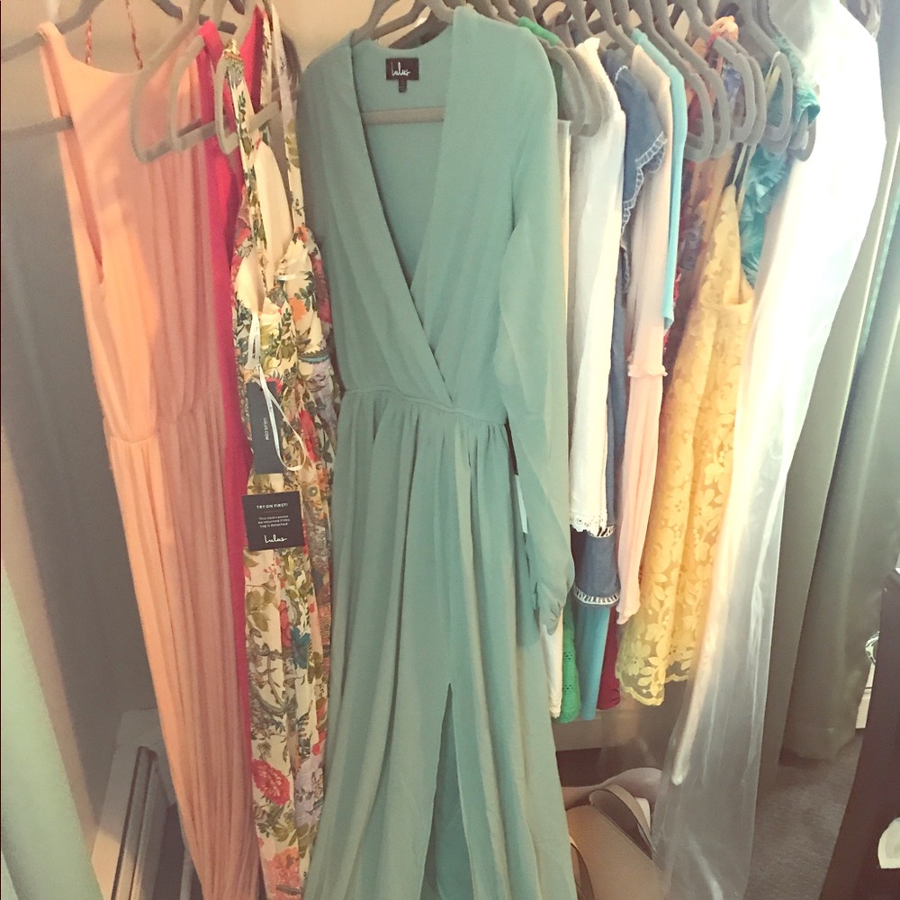Chiffon Long Sleeve Maxi Dress
