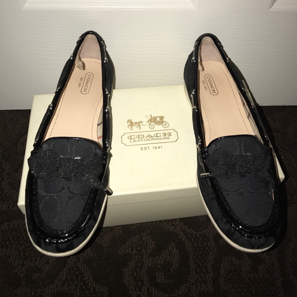 Black Coach Loafers