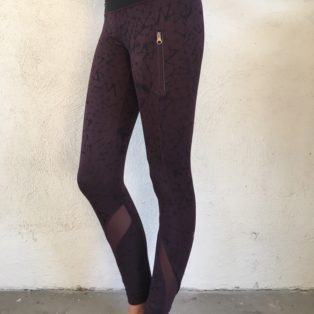 Lululemon printed full length mesh leggings