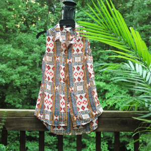Aztec sleveless blouse
