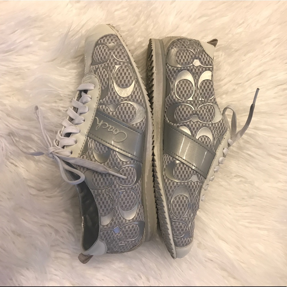 Coach metallic sneakers