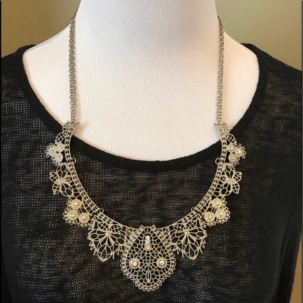 Silver Statement Necklace