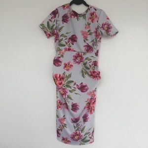 petite maternity floral dress
