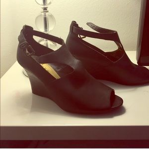 Ralph Lauren black wedges