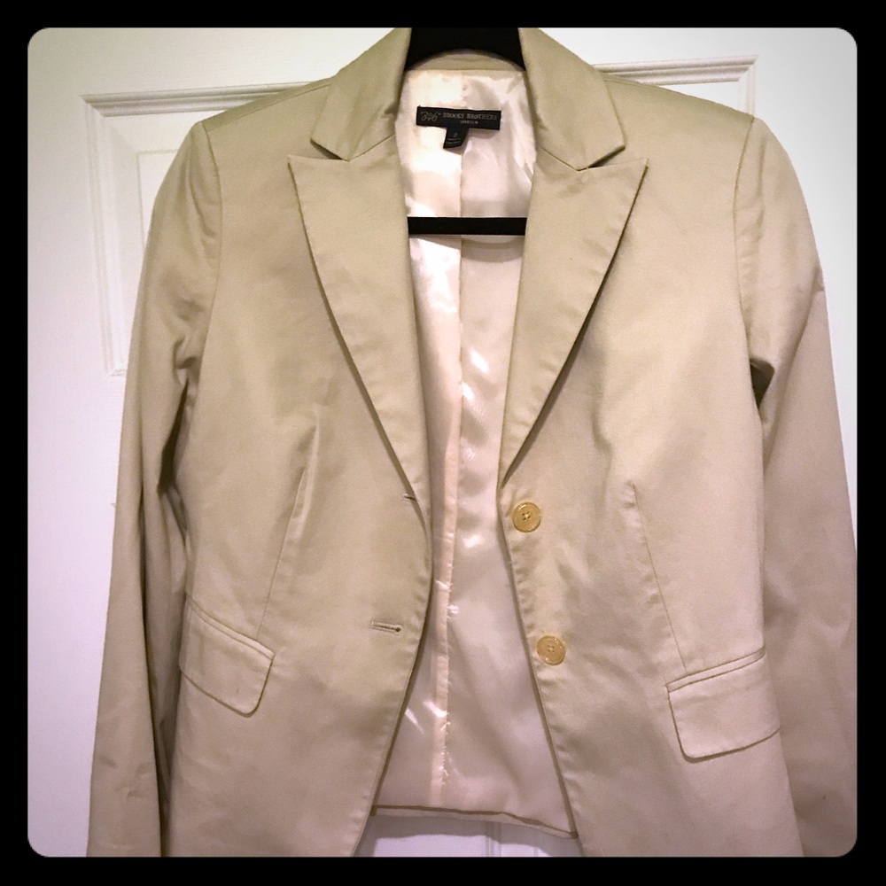 Brooks Brothers Tan 2 Piece Suit Set