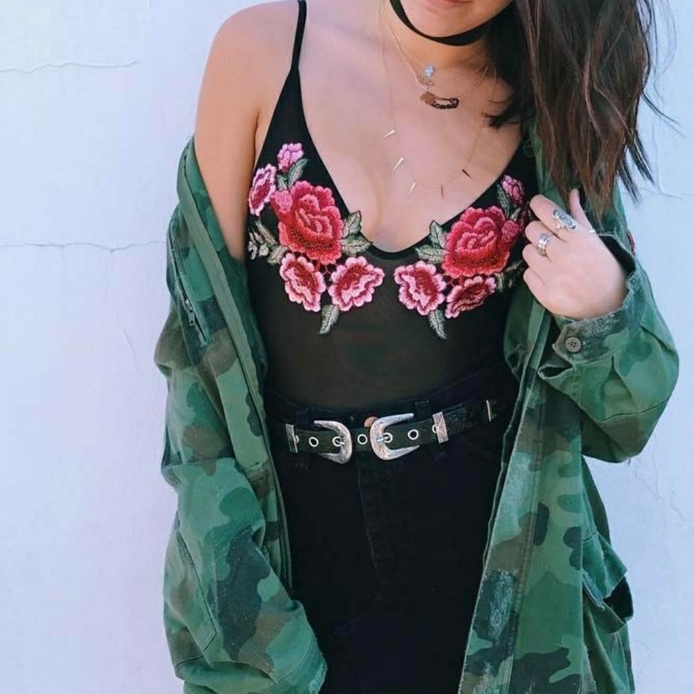 FINAL FLASH LF Rose Bodysuit