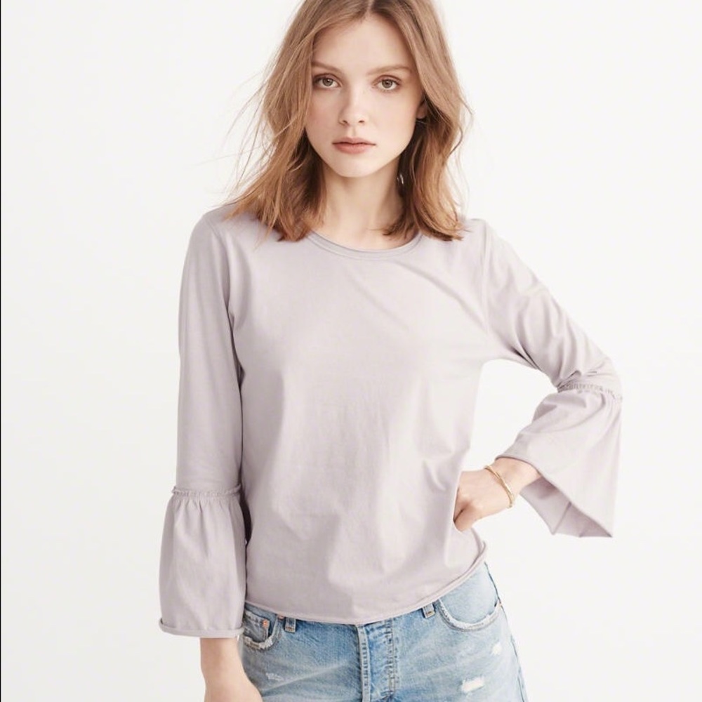 Flared sleeve top