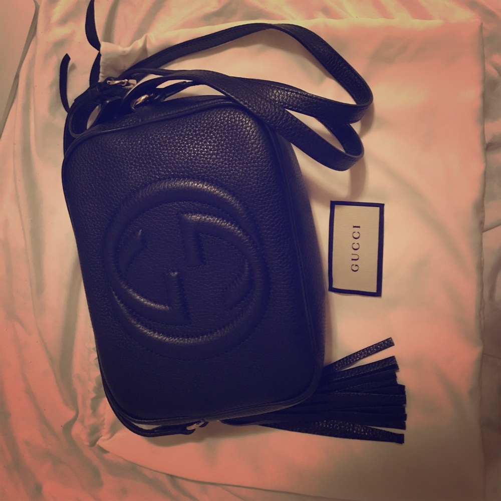 Gucci black disco bag