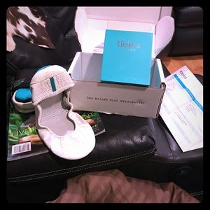 Tieks! "Color Pop Collection" White Diamond Croc