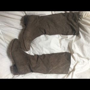 Suede high boots from Macys.