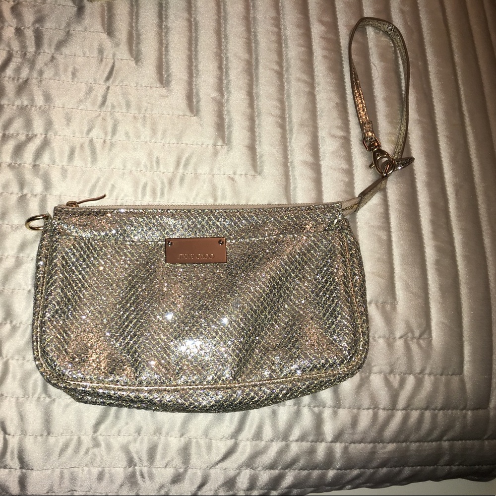 Jimmy Choo sparkly wristlet/small purse
