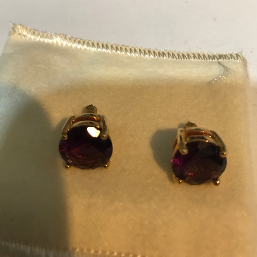 Kate spade purple studs.