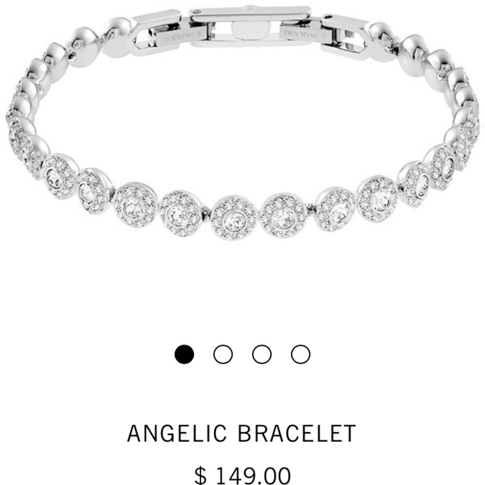 Swarovski crystal angelic diamond tennis bracelet