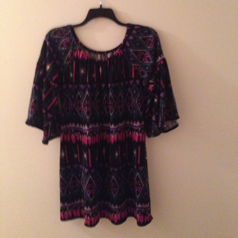 Black Print Tunic