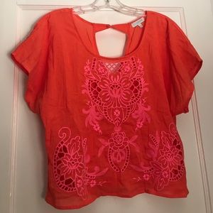 Coral and Pink Shirt
