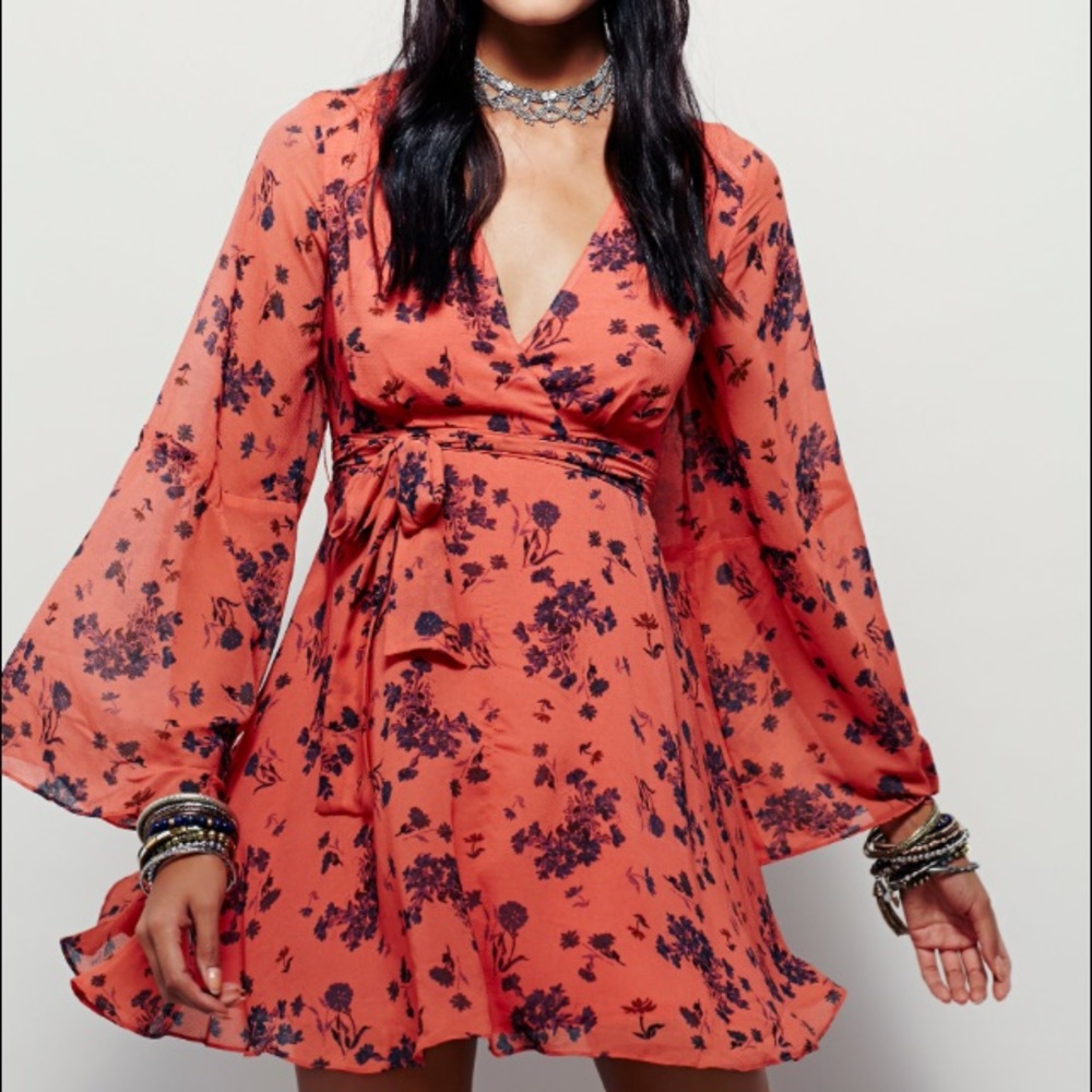 Free People Lilou Printed Mini Dress