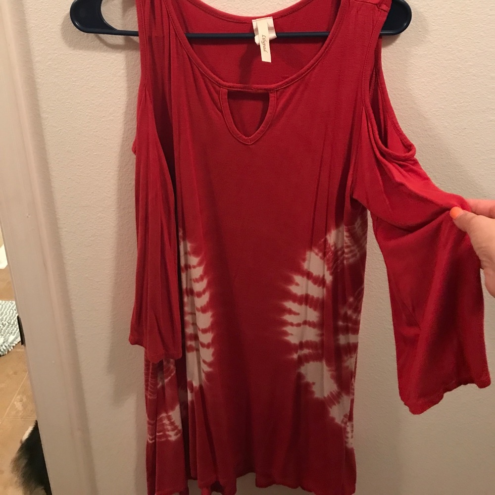 Red tie dye dress!!! Never worn!