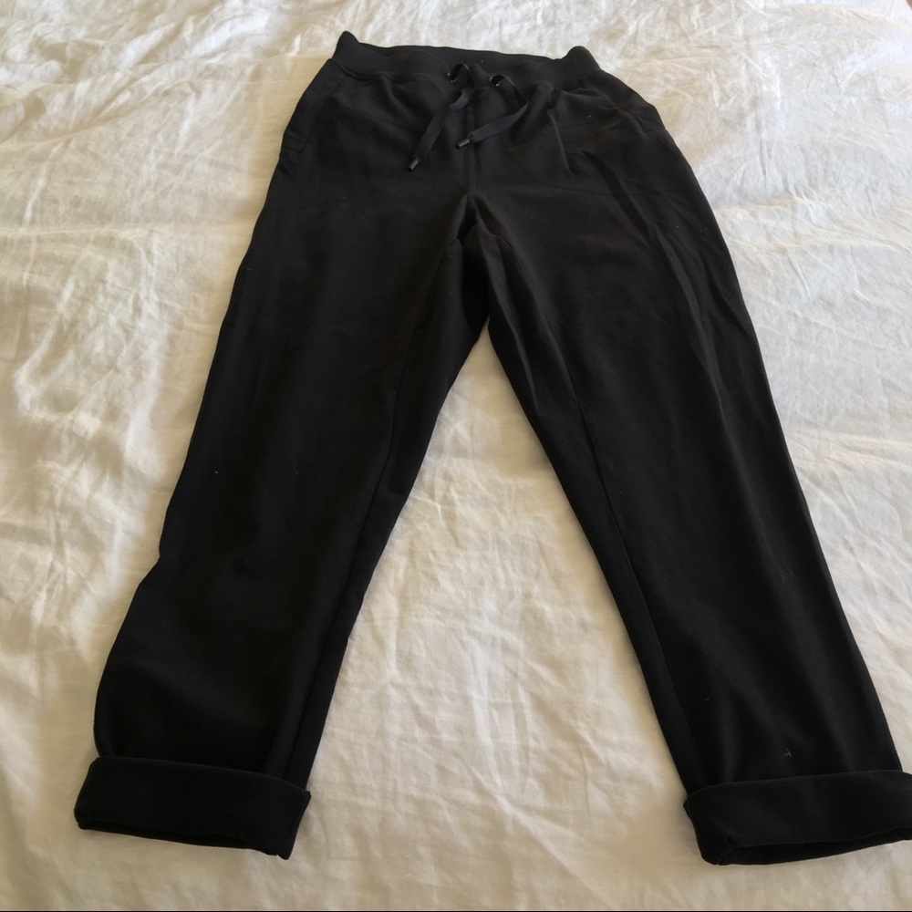 lululemon athletica black jogger track pants Luon
