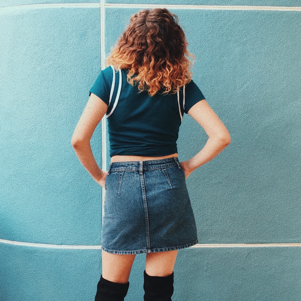 True Teal Retro Tee