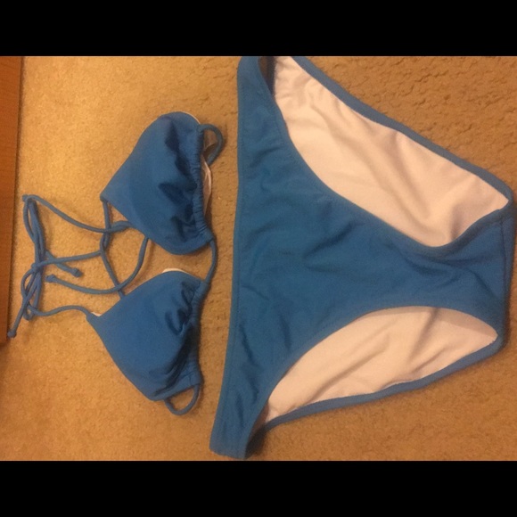 🎀SOLD OUT🎀. Large Blue Victoria's Secret Bathing Suit - Picture 1 of 1