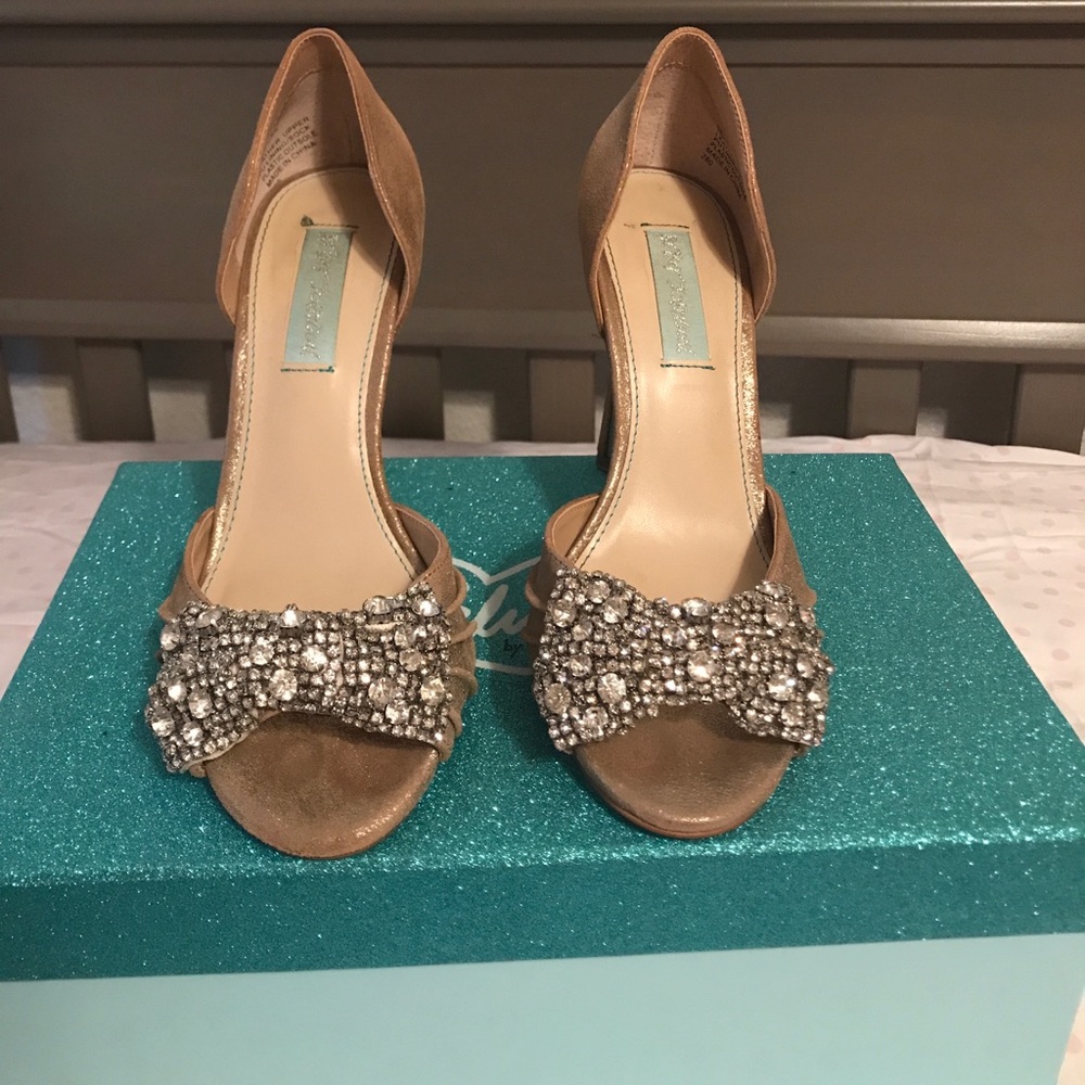 Blue by Betsey Johnson wedding heels