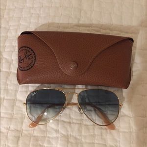 Ray Ban Aviator - blue gradient lenses
