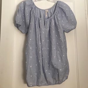 Chambray and white shirt