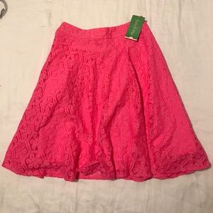 NWT Lilly Pulitzer Meadow Skirt 0 Lace
