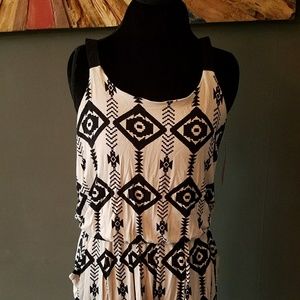Aztec print romper